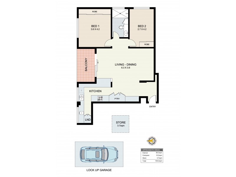 15/2 Bortfield Drive, Chiswick NSW 2046 Floorplan