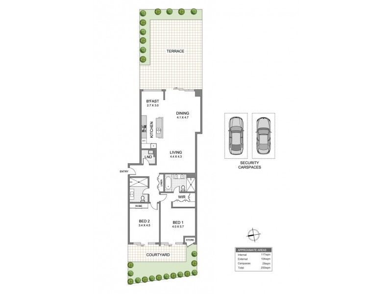 67/18 Edgewood Crescent, Cabarita NSW 2137 Floorplan