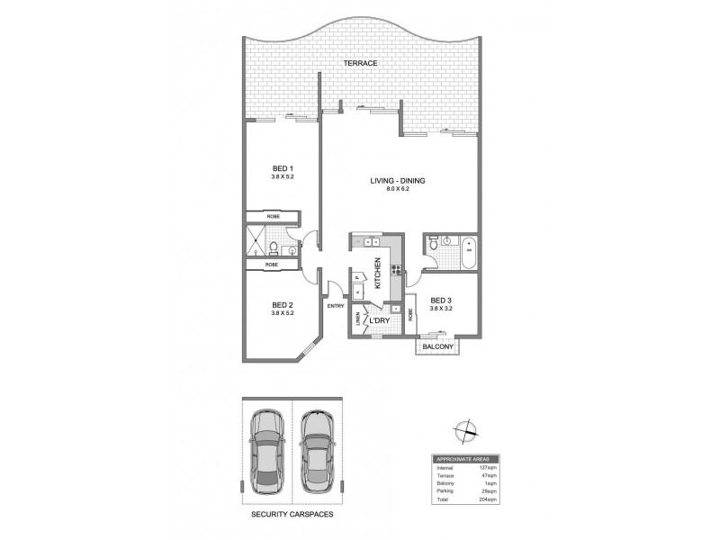 8/1A Hilly Street, Mortlake NSW 2137 Floorplan