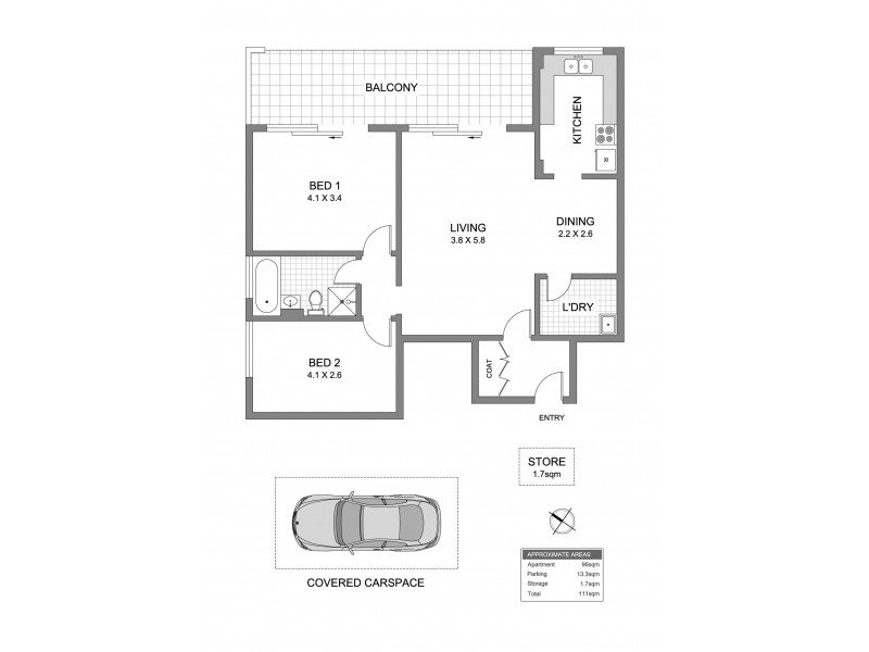 2/3 Bortfield Drive, Chiswick NSW 2046 Floorplan