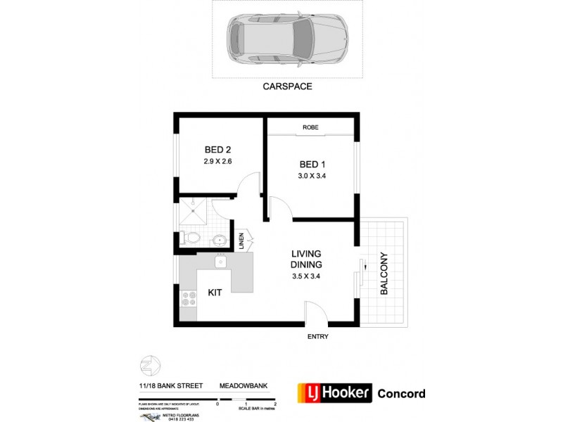 11/18 Bank Street, Meadowbank NSW 2114 Floorplan