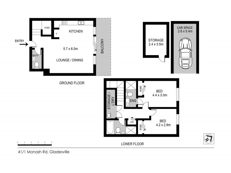 41/1-9 Monash Road, Gladesville NSW 2111 Floorplan