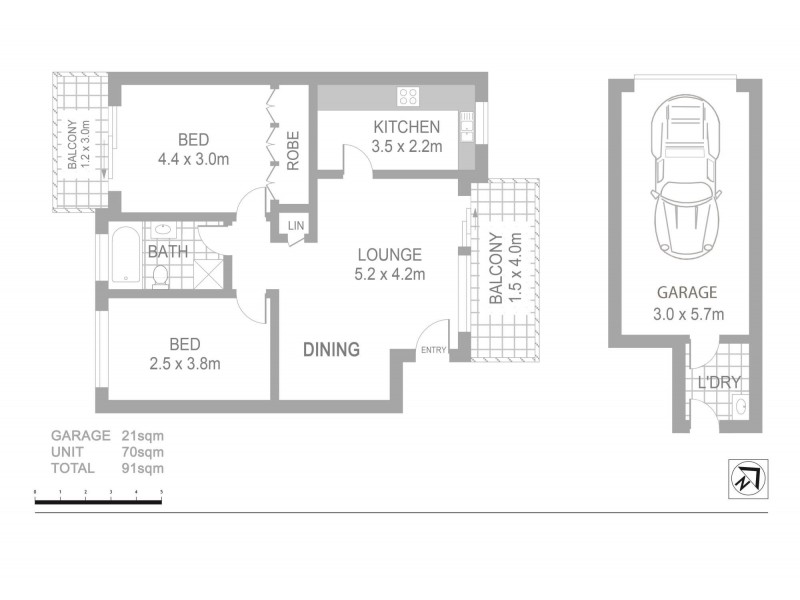 13/105-107 Alt Street, Ashfield NSW 2131 Floorplan