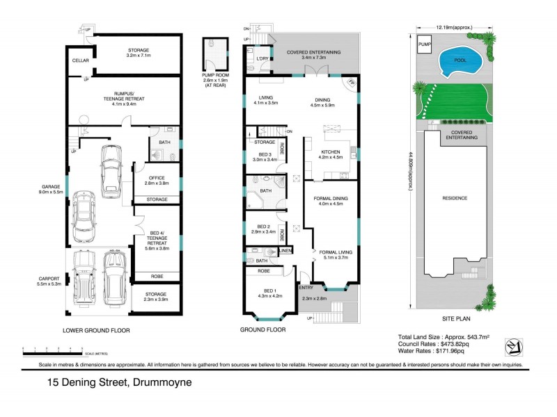 15 Dening Street, Drummoyne NSW 2047 Floorplan