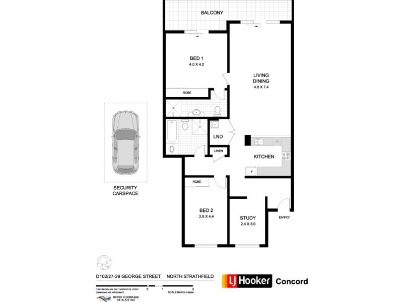 D102/27-29 George Street, North Strathfield NSW 2137 Floorplan