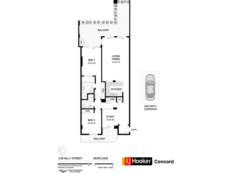 1/38 Hilly Street, Mortlake NSW 2137 Floorplan