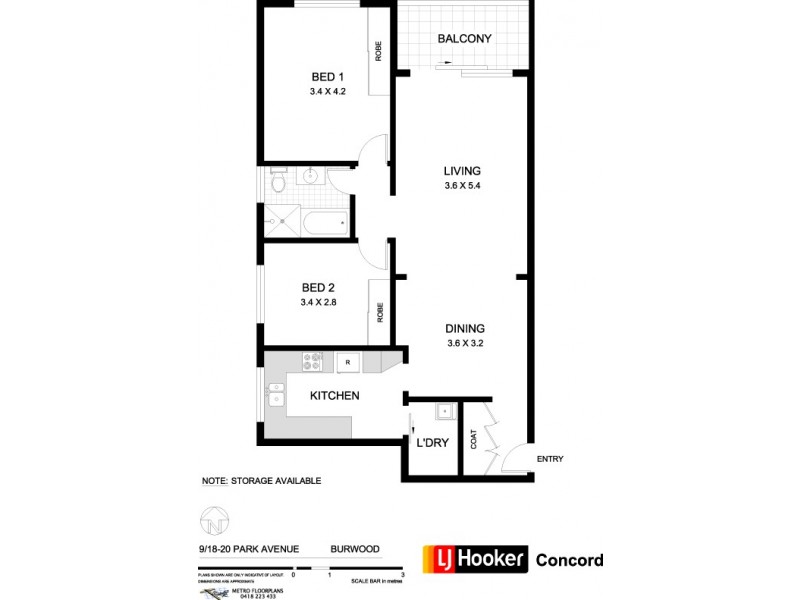 9/18-20 Park Avenue, Burwood NSW 2134 Floorplan