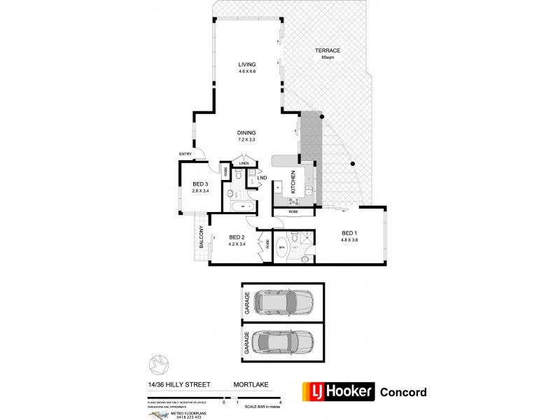 14/36 Hilly Street, Mortlake NSW 2137 Floorplan