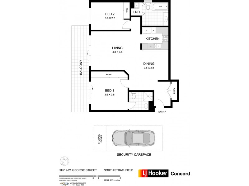 9H/19-21 George Street, North Strathfield NSW 2137 Floorplan