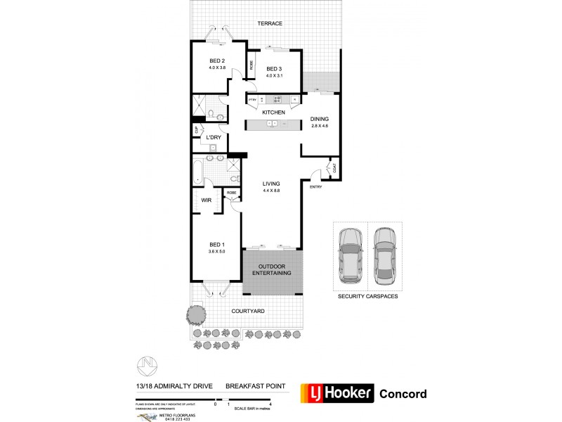 13/18 Admiralty Drive, Breakfast Point NSW 2137 Floorplan