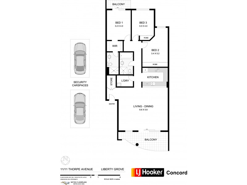 11/11 Thorpe Avenue, Liberty Grove NSW 2138 Floorplan