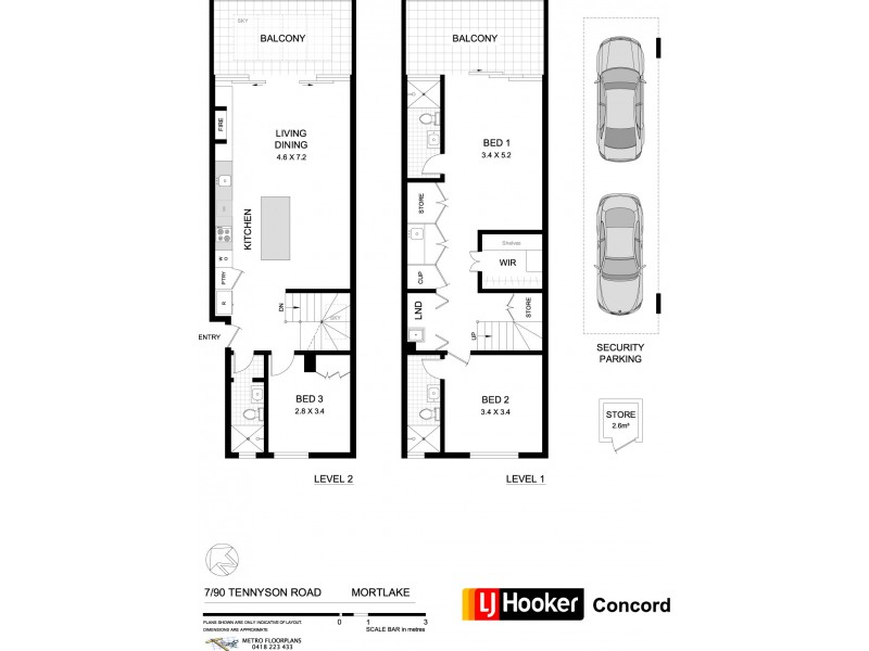 7/90 Tennyson Road, Mortlake NSW 2137 Floorplan