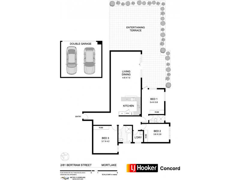 2/81 Bertram Street, Mortlake NSW 2137 Floorplan