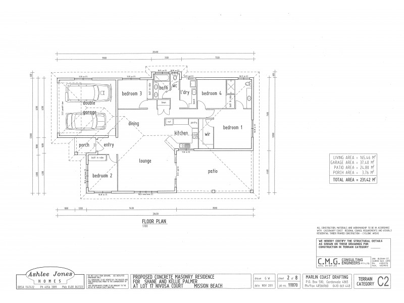 3 Nivosa Court, Mission Beach QLD 4852 Floorplan