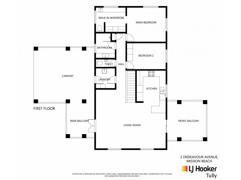 2 Endeavour Avenue, Mission Beach QLD 4852 Floorplan