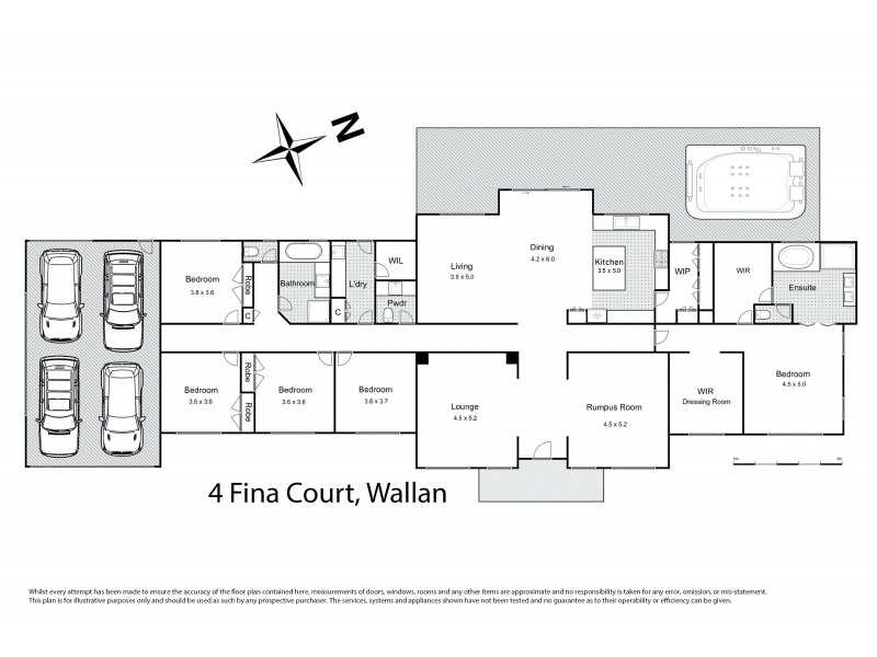 4 Fina Court, Hidden Valley VIC 3756 Floorplan