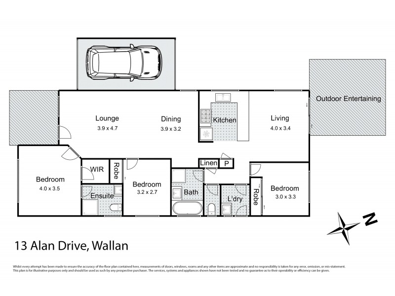 13 Alan Drive, Wallan VIC 3756 Floorplan