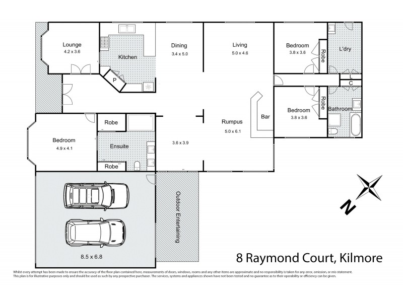 8 Raymond Court, Kilmore VIC 3764 Floorplan
