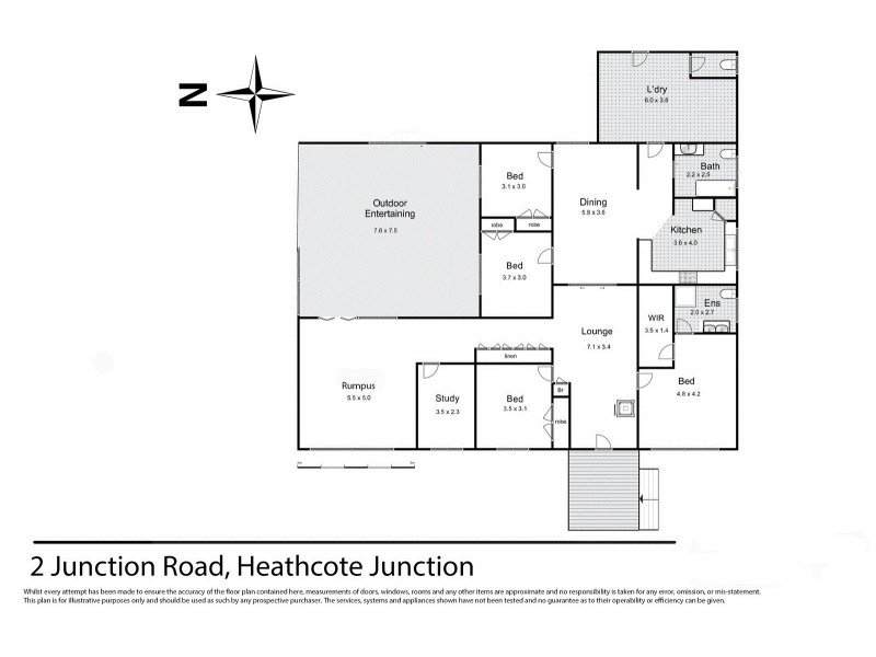 2 Junction Road, Heathcote Junction VIC 3758 Floorplan