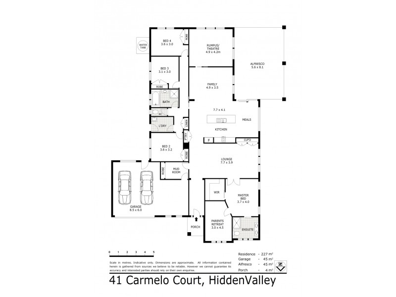 41 Carmelo Court, Hidden Valley VIC 3756 Floorplan