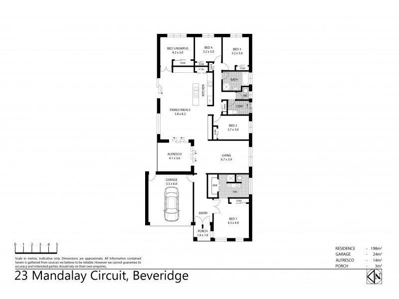23 Mandalay Circuit, Beveridge VIC 3753 Floorplan