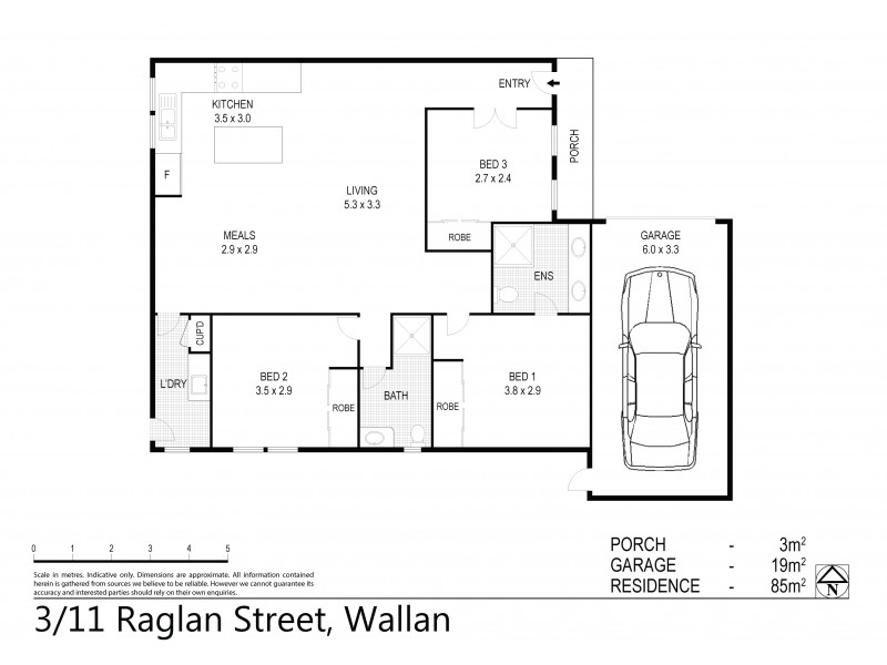 Unit 3/11 Raglan Street, Wallan VIC 3756 Floorplan