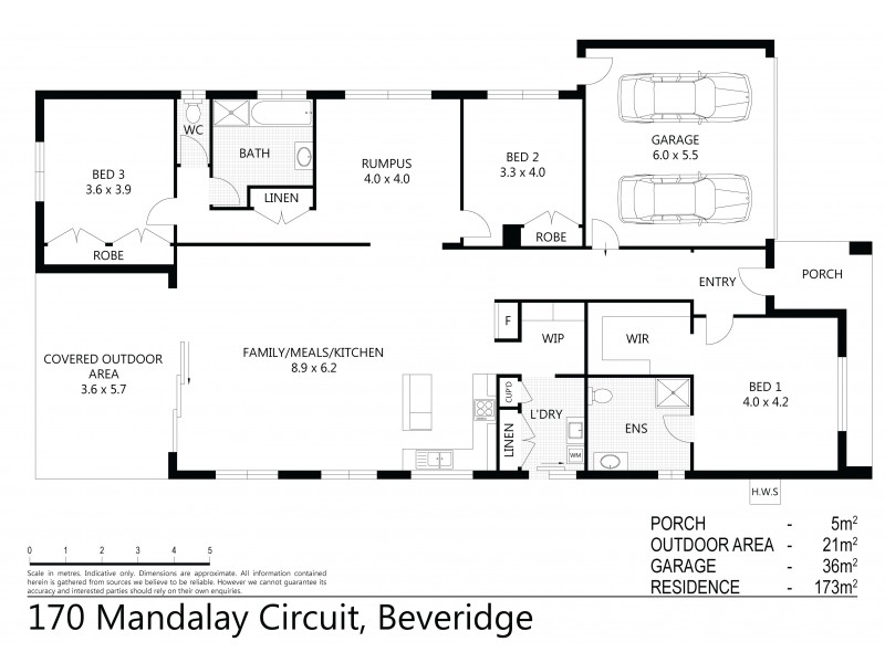 170 Mandalay Circuit, Beveridge VIC 3753 Floorplan