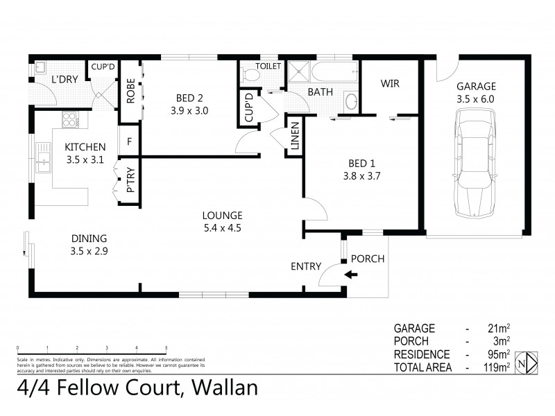 Unit 4/4 Fellow Court, Wallan VIC 3756 Floorplan