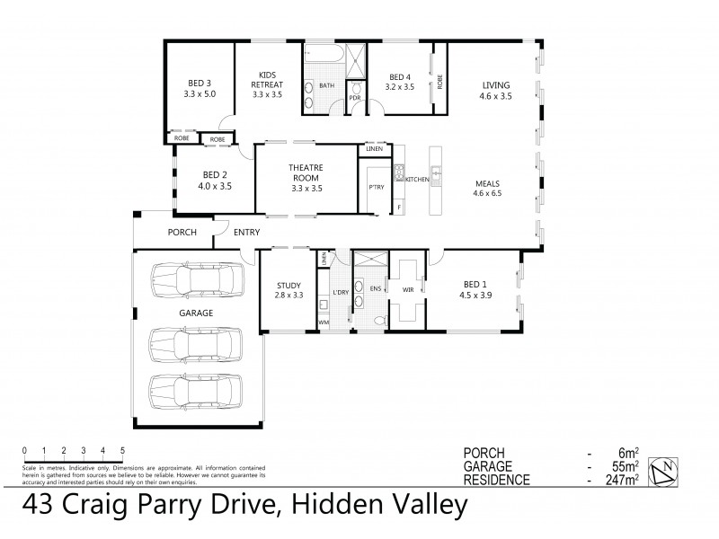 43 Craig Parry Drive, Hidden Valley VIC 3756 Floorplan