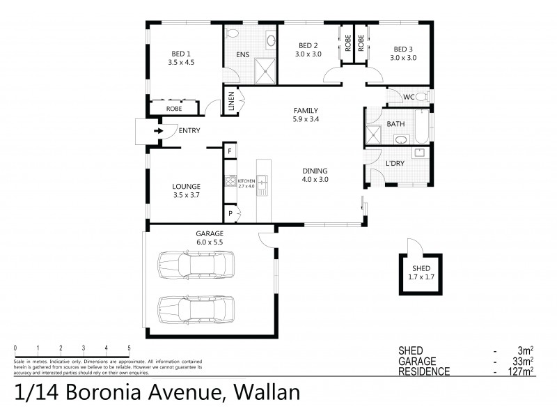 Unit 1/14 Boronia Avenue, Wallan VIC 3756 Floorplan