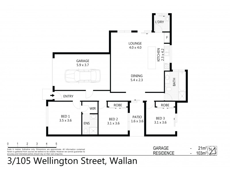 Unit 3/105 Wellington Street, Wallan VIC 3756 Floorplan