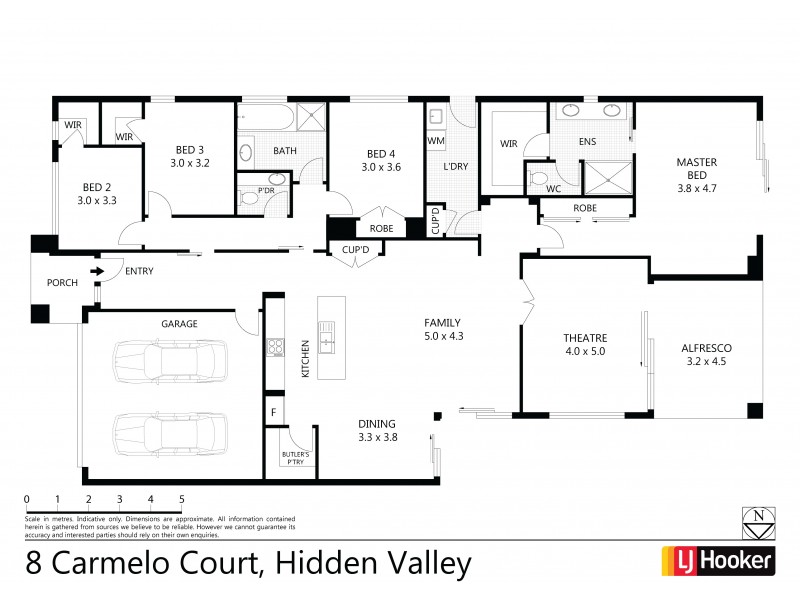 8 Carmelo Court, Hidden Valley VIC 3756 Floorplan