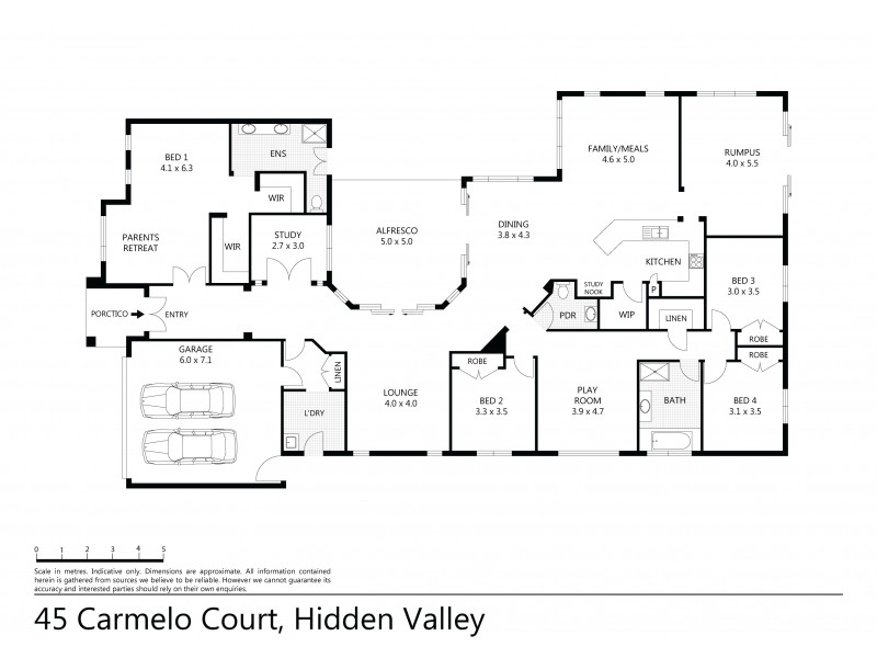 45 Carmelo Court, Hidden Valley VIC 3756 Floorplan