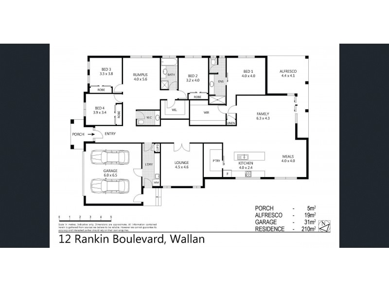 12 Rankin Boulevard, Wallan VIC 3756 Floorplan
