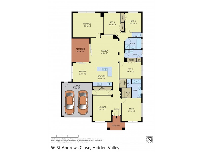 56 St Andrews Close, Hidden Valley VIC 3756 Floorplan