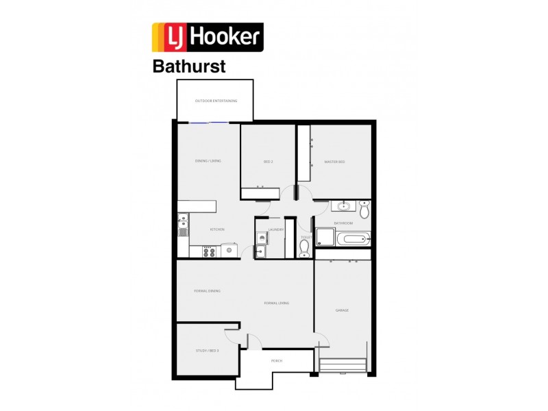 1/299A George Street, Bathurst NSW 2795 Floorplan