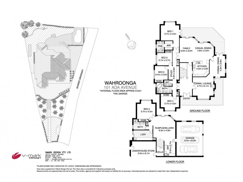 101 Ada Avenue, Wahroonga NSW 2076 Floorplan