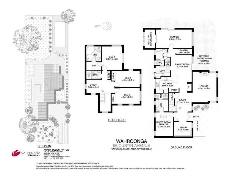 96 Curtin Avenue, Wahroonga NSW 2076 Floorplan
