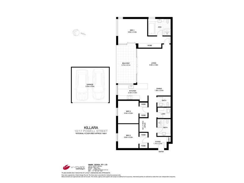 10/17 Powell Street, Killara NSW 2071 Floorplan