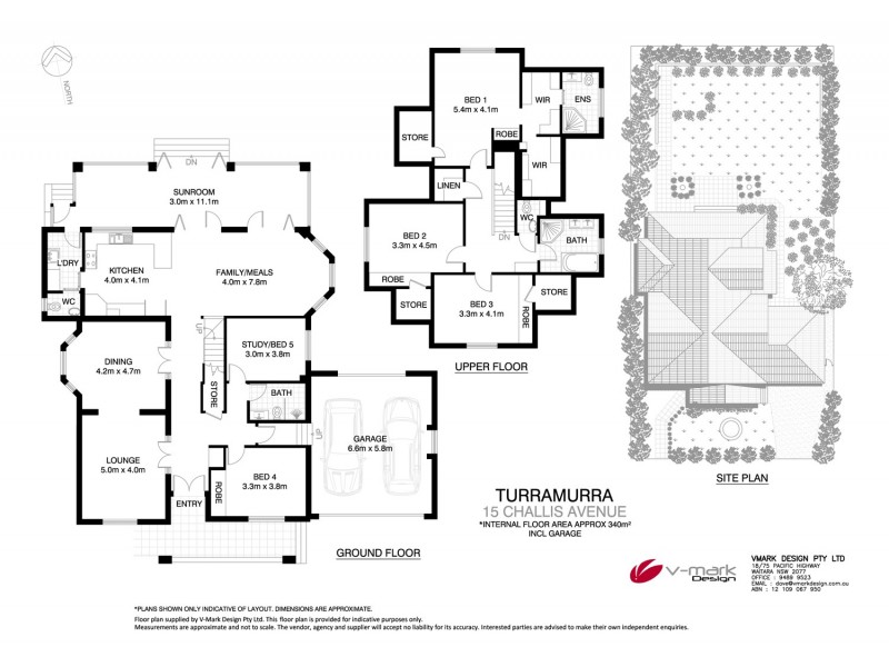 15 Challis Avenue, Turramurra NSW 2074 Floorplan
