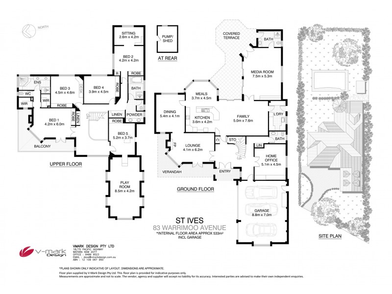 83 Warrimoo Avenue, St Ives NSW 2075 Floorplan