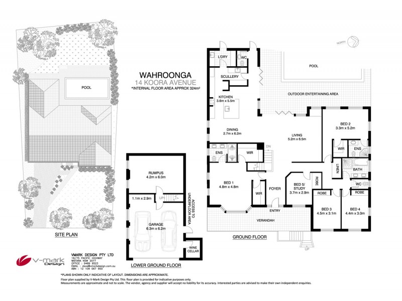 14 Koora Avenue, Wahroonga NSW 2076 Floorplan