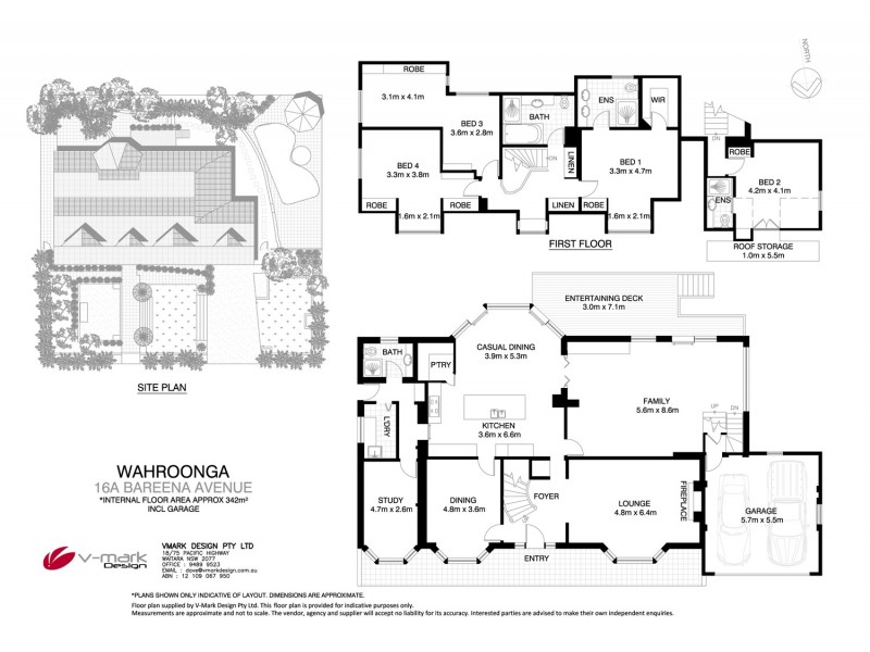 16a Bareena Avenue, Wahroonga NSW 2076 Floorplan