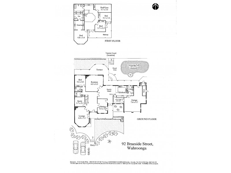 92 Braeside Street, Wahroonga NSW 2076 Floorplan