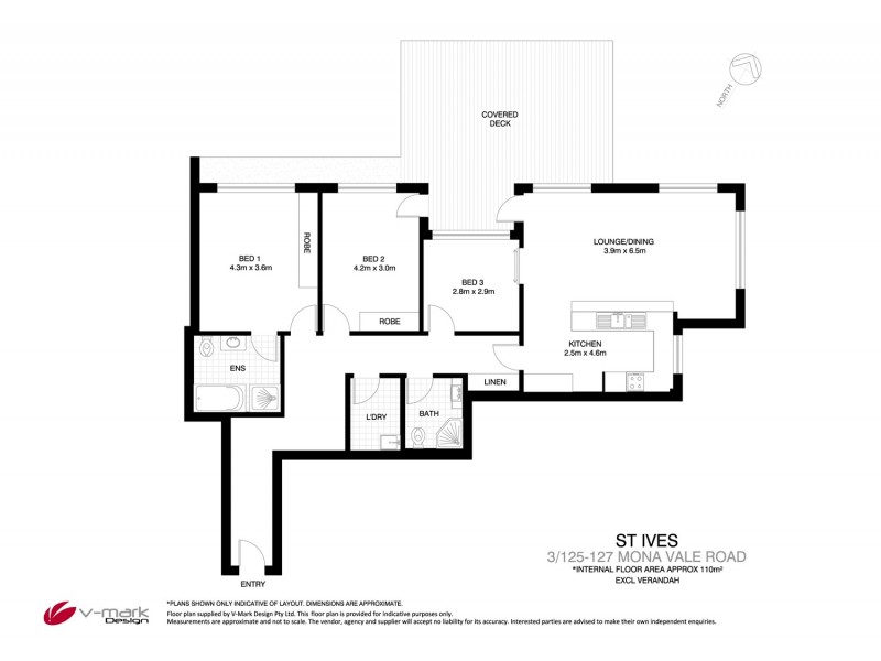 3/125 Mona Vale Road, St Ives NSW 2075 Floorplan