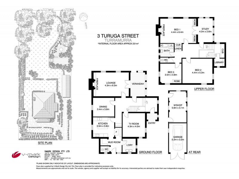 3 Turuga Street, Turramurra NSW 2074 Floorplan