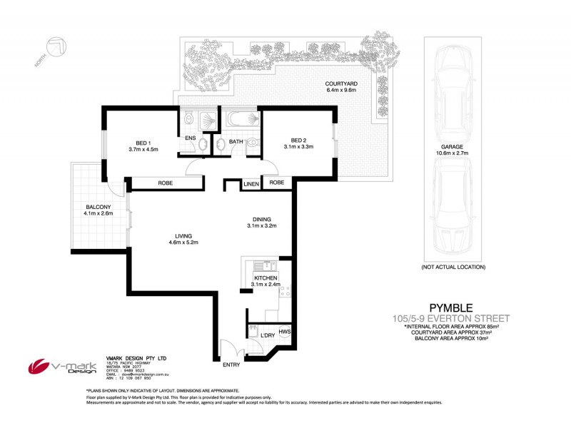 105/5-9 Everton Street, Pymble NSW 2073 Floorplan