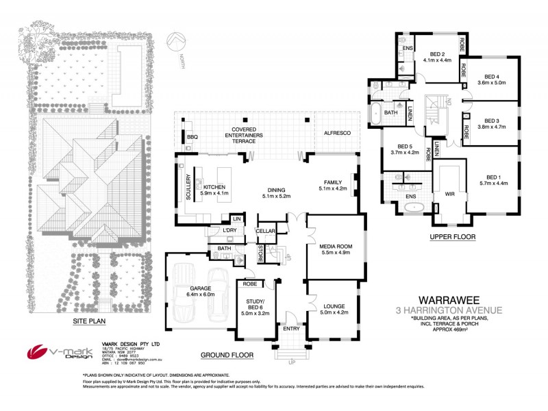 3 Harrington Avenue, Warrawee NSW 2074 Floorplan