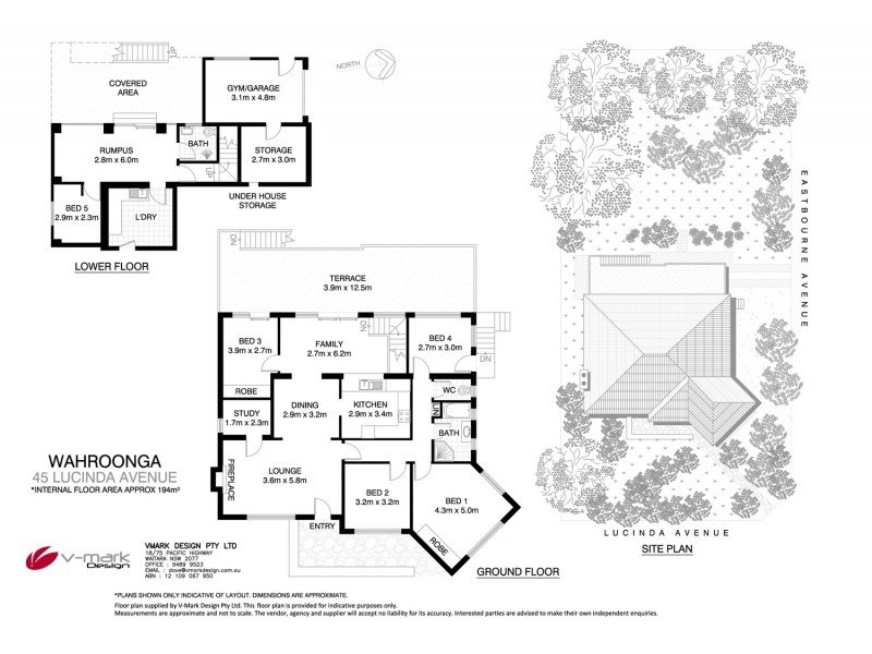 45 Lucinda Avenue, Wahroonga NSW 2076 Floorplan