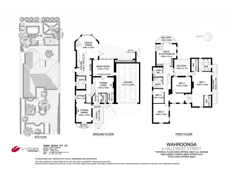 6 Hillcrest Street, Wahroonga NSW 2076 Floorplan